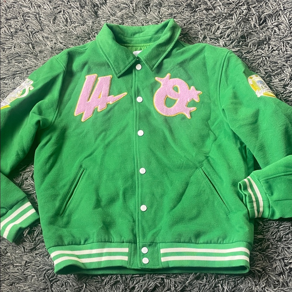 One of one Green Varsity Jacket World Series size 3XL